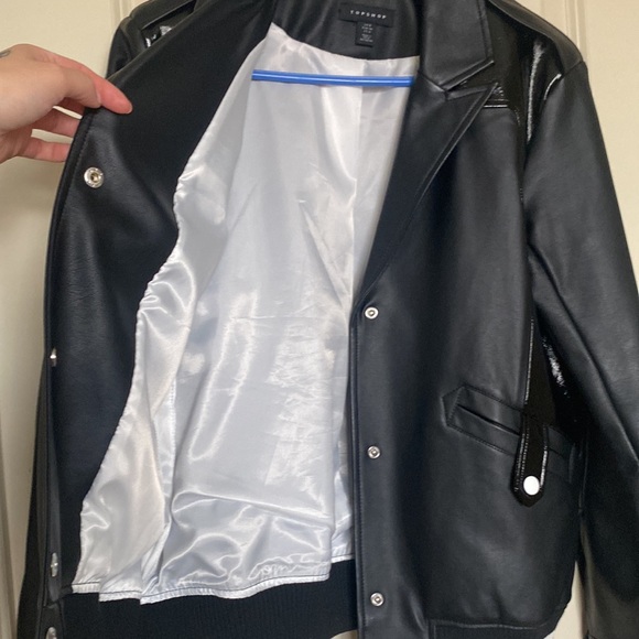 Top Shop Varsity Bomber Jacket - Picture 3 of 6